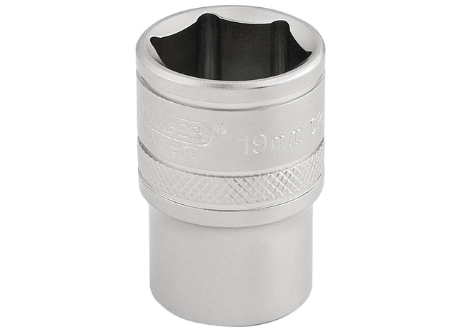 Draper 6 Point Metric Socket, 1/2" Sq. Dr., 19mm 16609 Draper - Town Tools 