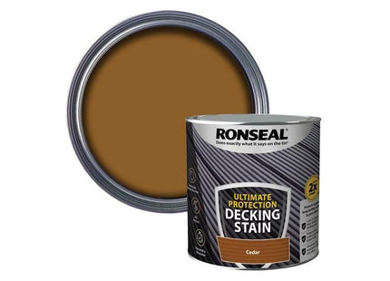 Ronseal Ultimate Protection Decking Stain Cedar 2.5 litre Ronseal - RockBottom Nothampton