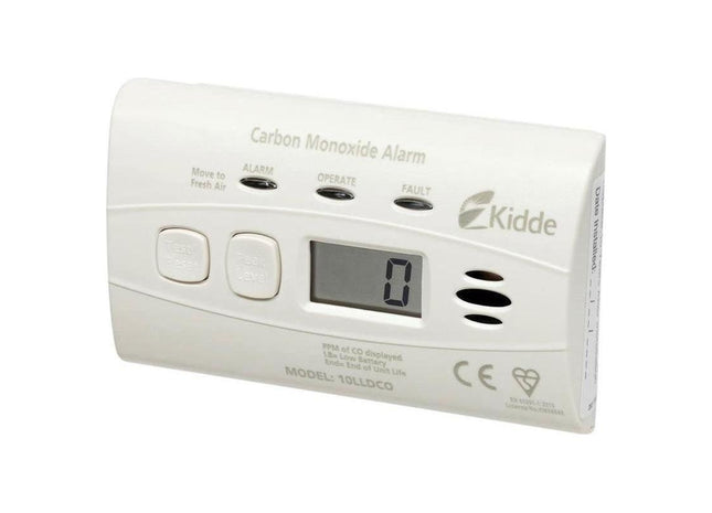 Kidde 10LLDCO 10-Year Sealed Battery Digital Carbon Monoxide Alarm Kidde - RockBottom Northampton