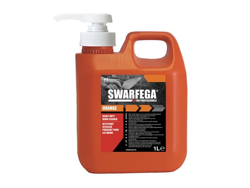 Swarfega Orange Hand Cleaner Pump Bottle 1 litre Swarfega� - RockBottom Nothampton