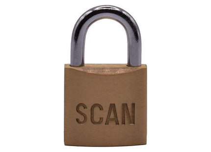 Scan Brass Padlock 25mm Scan - RockBottom Nothampton