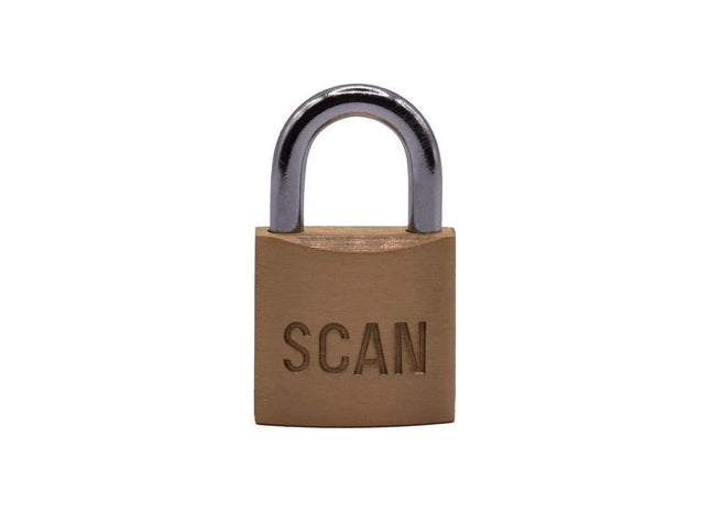 Scan Brass Padlock 25mm Scan - RockBottom Nothampton
