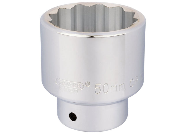 Draper 12 Point Socket, 3/4" Sq. Dr., 50mm 16707 Draper - Town Tools 