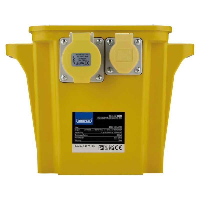 Draper 110V Portable Transformer, 5.0kVA Draper - Town Tools