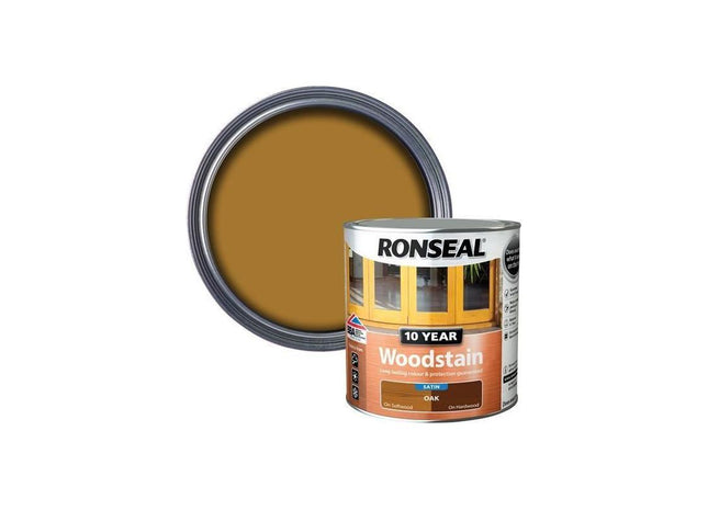 Ronseal 10 Year Woodstain Oak 750ml Ronseal - RockBottom Nothampton