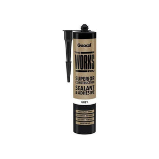 Geocel THE WORKS PRO Sealant & Adhesive Grey 290ml Geocel - RockBottom Northampton