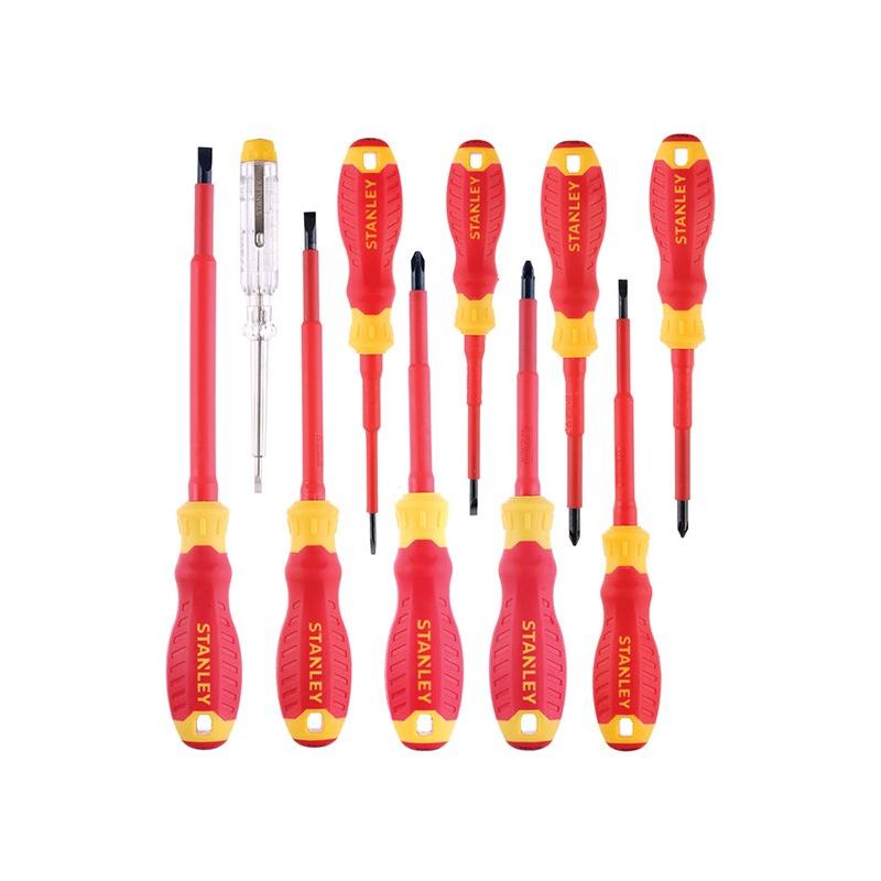 Stanley® Hand Tools FatMax® VDE Insulated Screwdriver Set, 10 Piece STANLEY® Hand Tools - RockBottom Nothampton