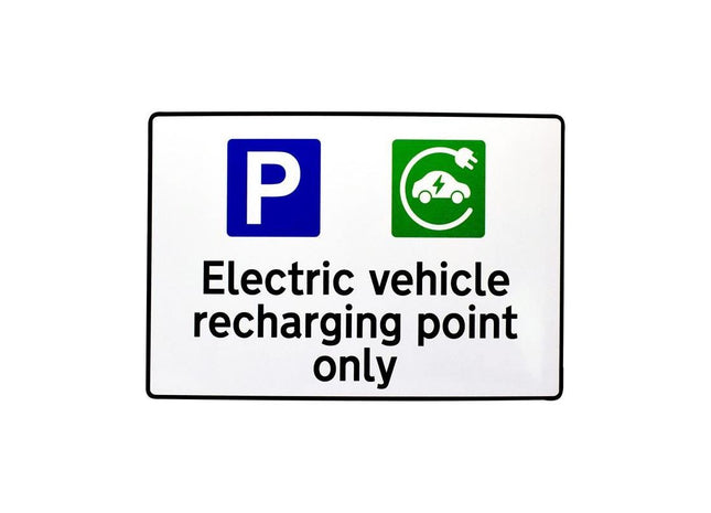 Scan Ev Recharging Point Only Rpvc 300X200mm Scan - RockBottom Nothampton