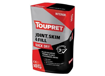 Toupret Quick Dry Joint Skim & Fill 10kg Toupret - RockBottom Northampton