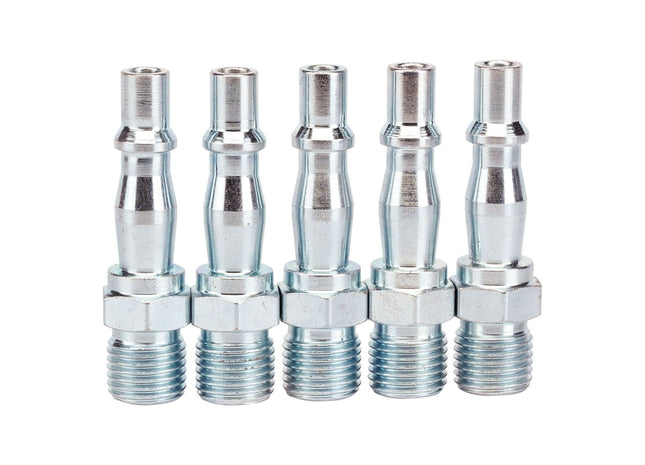 Draper 1/4" BSP Male Coupling Screw Adaptors (Pack of 5) 81296 Draper - Town Tools 