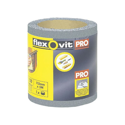 Flexovit High Performance Finishing Sanding Roll 115mm x 5m 120G Flexovit - RockBottom Northampton