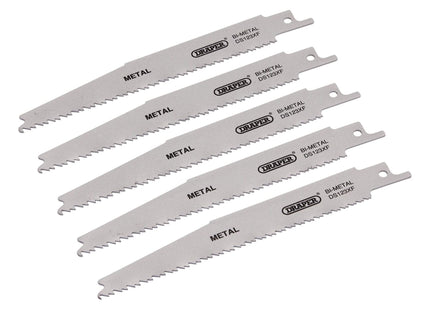 Draper Bi-metal Reciprocating Saw Blades for Metal Cutting, 150mm, 8-14tpi (Pack Draper - Town Tools 
