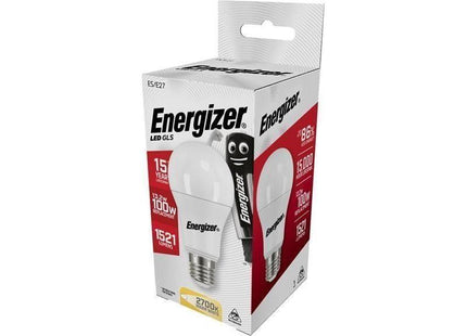 Energizer® LED ES (E27) Opal GLS Non-Dimmable Bulb, Warm White 1521 lm 13.2W Energizer® - RockBottom Northamptin
