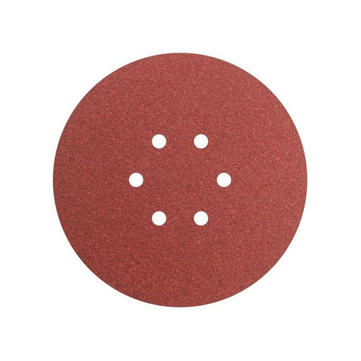 Faithfull Hook & Loop Sanding Disc DID2 Holed 150mm x 80G (Pack 5) Faithfull - RockBottom Northampton