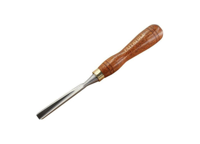 Faithfull V-Straight Parting Carving Chisel 9.5mm (3/8in) Faithfull - RockBottom Northampton