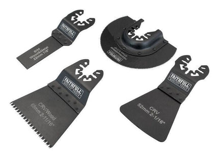 Faithfull Multi-Function Tool Flooring Blade Set 4 Piece Faithfull - RockBottom Northampton