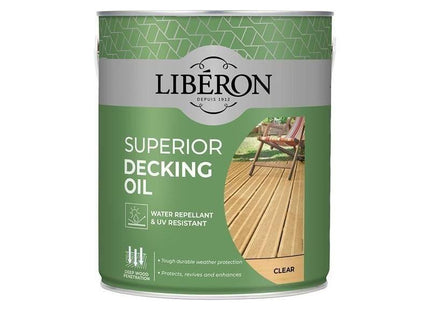 Liberon Superior Decking Oil Clear 2.5 litre Liberon - RockBottom Northampton