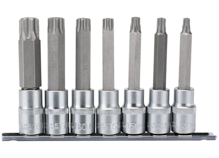 Draper TX-STAR Security Socket Bit Set, 1/2" Sq. Dr., 100mm (7 Piece) Draper - Town Tools 