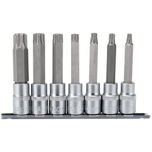 Draper TX-STAR Security Socket Bit Set, 1/2" Sq. Dr., 100mm (7 Piece) Draper - Town Tools 