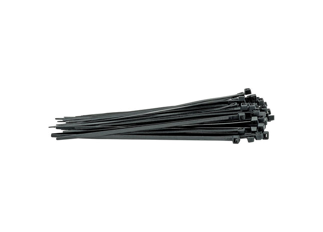 Draper Cable Ties, 4.8 x 200mm, Black (Pack of 100) 70393 Draper - Town Tools 