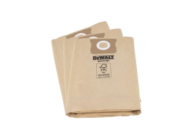 Dewalt Vacuum DXVA19-4201 Dust Bag (Pack 3) DEWALT Vacuum - RockBottom Northampton