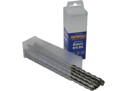 Faithfull SDS Plus Drill Bit 10mm OL: 210mm WL: 150mm Bulk 10 Faithfull - RockBottom Northampton