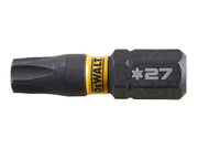 DeWALT Power Tools EXTREME FlexTORQ Bits T27 x 25mm (Pack 5) DeWALT Power Tools - RockBottom Northampton