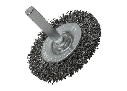 Faithfull Wire Brush 50mm x 6mm Shank, 0.30 Wire Faithfull - RockBottom Northampton