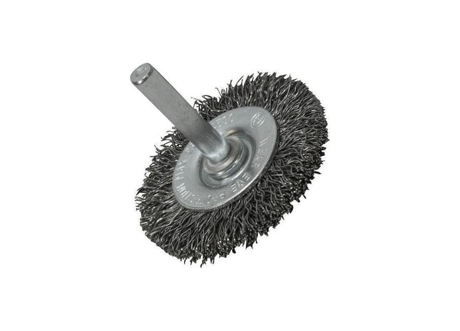 Faithfull Wire Brush 50mm x 6mm Shank, 0.30 Wire Faithfull - RockBottom Northampton