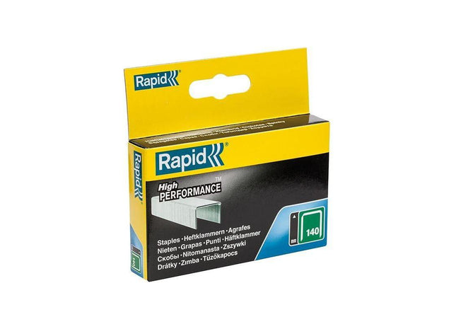Rapid 140/14 14mm Galvanised Staples (Box 2000) Rapid - RockBottom Nothampton