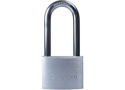 Defender Aluminium Padlock Long Shackle 40mm DEFENDER - RockBottom Northampton