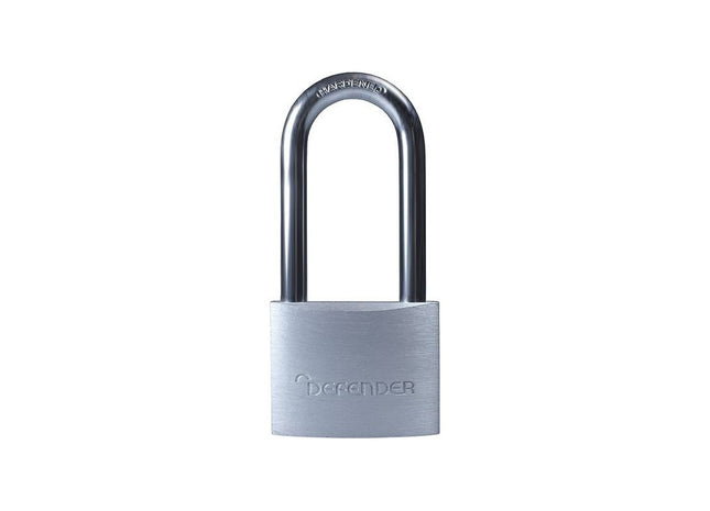 Defender Aluminium Padlock Long Shackle 40mm DEFENDER - RockBottom Northampton