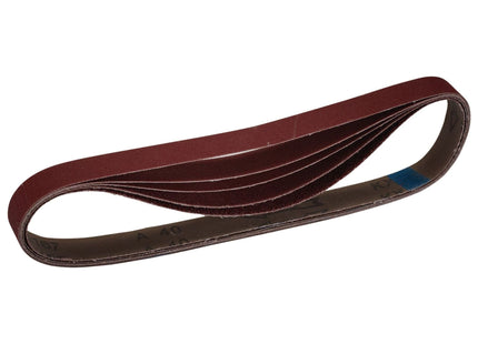 Draper Cloth Sanding Belt, 25 x 762mm, Assorted Grit (Pack of 5) 08702 Draper - Town Tools 