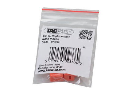 Tacwise 0849 Spare Nose Pieces for 191EL (Pack of 5) Tacwise - RockBottom Northampton