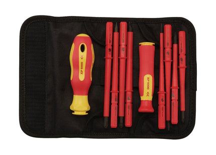 Draper XP1000 VDE Interchangeable Blade Screwdriver Set (10 Piece) 05721 Draper - Town Tools 