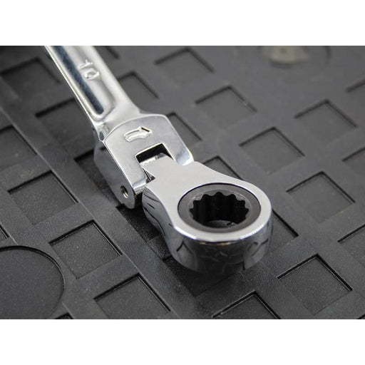 Faithfull Ratchet Combination Spanner Flex Head CV 10mm Faithfull - RockBottom Northampton