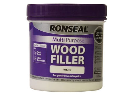 Ronseal Multipurpose Wood Filler Tub White 465g Ronseal - RockBottom Nothampton