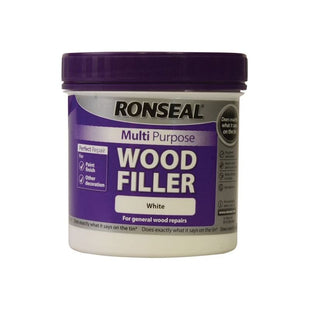 Ronseal Multipurpose Wood Filler Tub White 465g Ronseal - RockBottom Nothampton