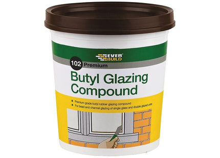 Everbuild Sika 102 Butyl Glazing Compound Brown 2kg Everbuild Sika - RockBottom Northamptin