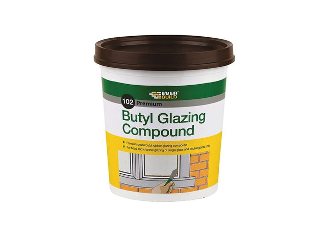 Everbuild Sika 102 Butyl Glazing Compound Brown 2kg Everbuild Sika - RockBottom Northamptin