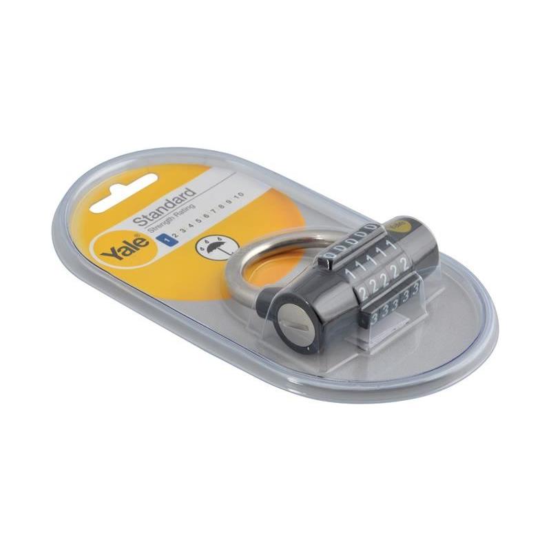 Yale Locks Standard Security Combination Padlock 48mm Yale Locks - RockBottom Northampton