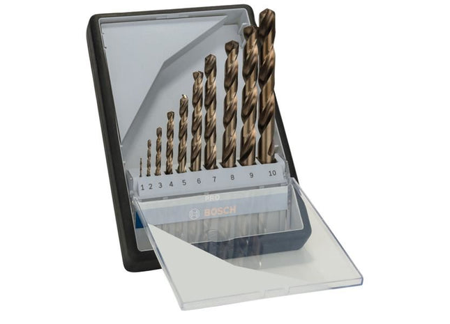 Bosch Powertool Accessories PRO Stainless Steel HSS-Co Twist Drill Bit Set, 10 Piece Bosch Powertool Accessories - RockBottom Northampton