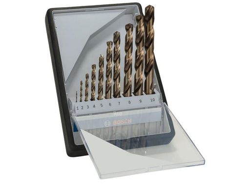 Bosch Powertool Accessories PRO Stainless Steel HSS-Co Twist Drill Bit Set, 10 Piece Bosch Powertool Accessories - RockBottom Northampton