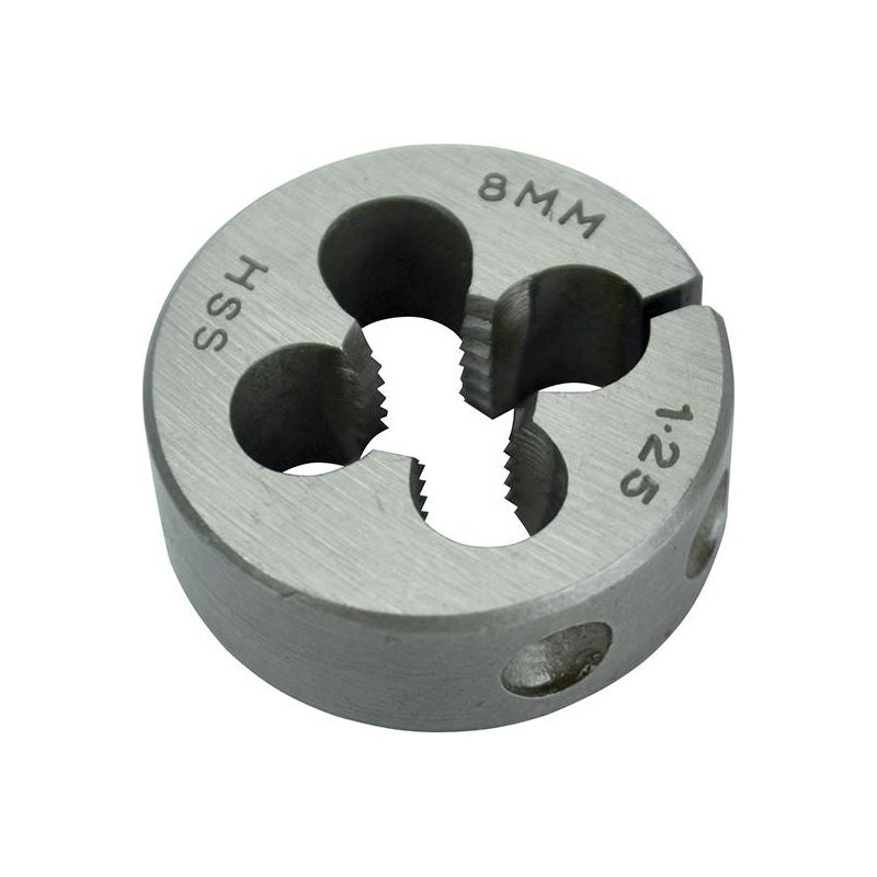 Faithfull HSS Straight Flute Split Die M8 x 1.25, 1in OD Faithfull - RockBottom Northampton
