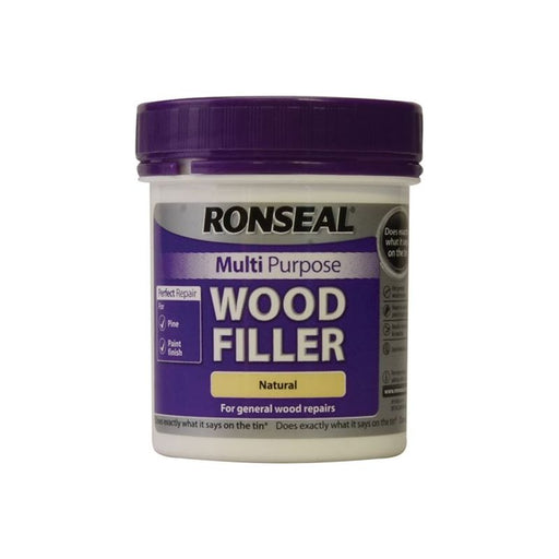 Ronseal Multipurpose Wood Filler Tub Natural 250g Ronseal - RockBottom Nothampton