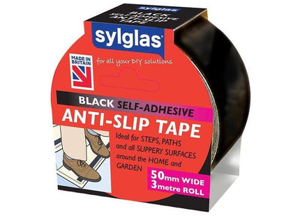 Sylglas Anti-Slip Tape 50mm x 3m Black Sylglas - RockBottom Nothampton
