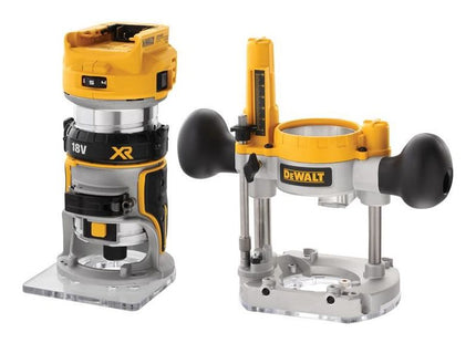 Dewalt Power Tools DCW604NT XR 1/4in Twin Base Router 18V Bare Unit DeWALT Power Tools - RockBottom Northampton