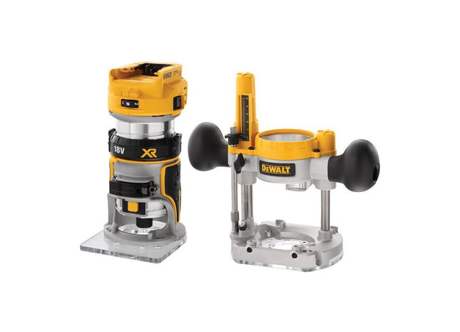 Dewalt Power Tools DCW604NT XR 1/4in Twin Base Router 18V Bare Unit DeWALT Power Tools - RockBottom Northampton