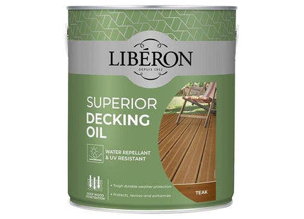 Liberon Superior Decking Oil Teak 2.5 litre Liberon - RockBottom Northampton