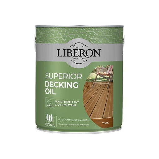 Liberon Superior Decking Oil Teak 2.5 litre Liberon - RockBottom Northampton